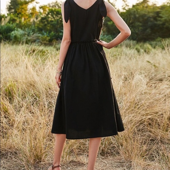 Boho knot shoulder swing dress - Picture 2 of 6